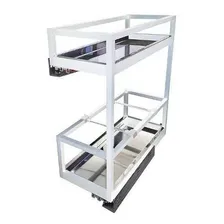 Porta Latas Óleo AlumÃnio Com Trilhos InvisÃveis Jomer 9310 Cor Branco Foto mini 1