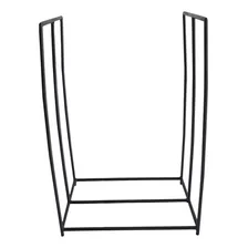 Porta Lenha Metal Suporte Lenha Lareira Fogão Braseiro Foto mini 4