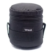 Porta Lente Case Bag Bolsa West P Canon Nikon Sony Cor Preto Foto mini 3