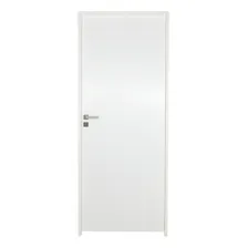 Porta Lisa Com Primer Montada Com Batente 14 Cm E Fechadura Foto  mini 1