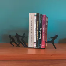 Porta Livros Aparador Suporte Organizador Cabo De Guerra Cor Preto Foto mini 4