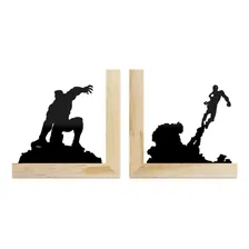 Porta Livros Madeira Her贸is Foto mini 1