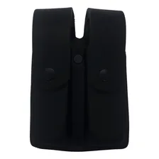 Porta Magazine carregador Pistola Duplo De Couro Cintura Cor Preto Foto mini 4
