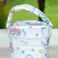 Porta Mamadeira Garrafinha Térmico Infantil Bebe Cor Nuvem Foto mini 3