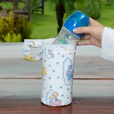 Porta Mamadeira Garrafinha Térmico Infantil Bebe Cor Nuvem Foto mini 4