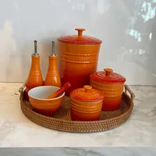 Porta Mantimentos Le Creuset Laranja 27 Cm Foto mini  3