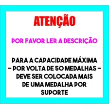 Porta Medalha Casal Bike/corrida Portaretrato Até100medalhas Cor Preto Foto mini 3