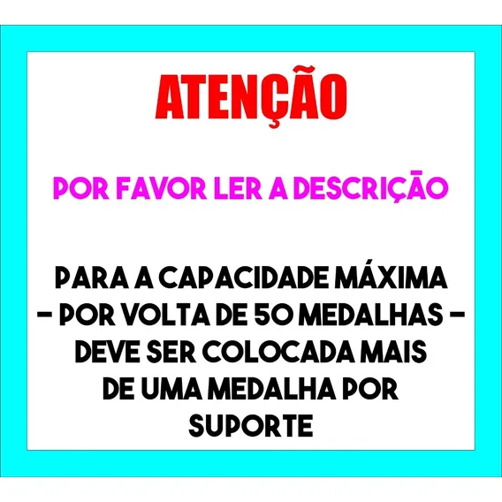 Porta Medalha Corrida Rua Casal Até 50 Medalhas Portaretrato Cor Preto Foto 1