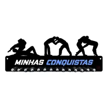 Porta Medalha Jiu Jitsu Masculino Para Até 50 Medalhas Cor Preto Foto mini 2