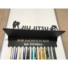 Porta Medalhas E Trofeu Parede Modalidade Jiu Jitsu Foto mini 3