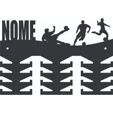 Porta Medalhas Futebol Masculino Personalizado Com Nome Foto mini 1