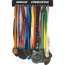 Porta Medalhas Para Até 50 Medalhas Cor Preto Foto mini 2