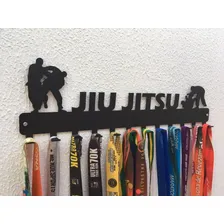 Porta Medalhas Para Paredes Modalidade Jiu Jitsu Cor Preto Foto mini 3