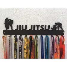 Porta Medalhas Para Paredes Modalidade Jiu Jitsu Cor Preto Foto mini 2