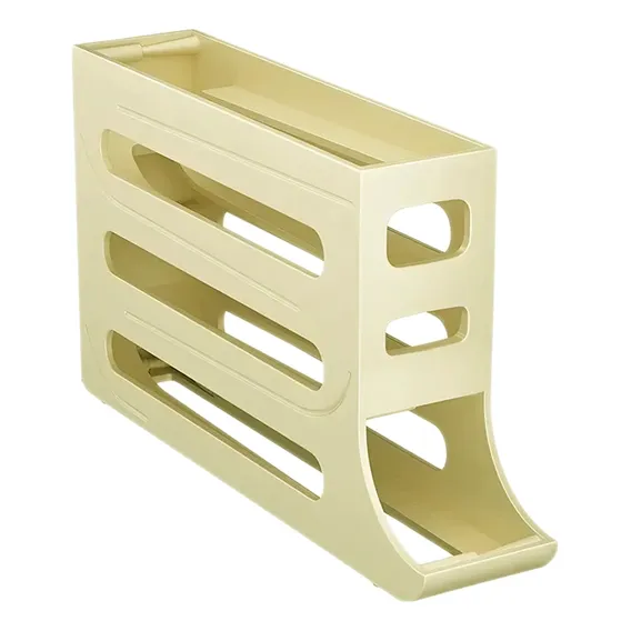 Porta Organizador De Ovos Para 30 Ovos Suporte Ovos Cor Amarelo Foto 1