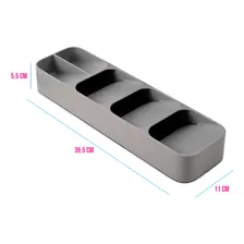 Porta Organizador Talheres Gaveta Com Divisória Antiaderente Foto mini 4