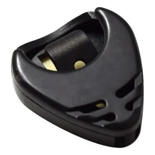 Porta Palheta Para Violão Guitarra Cavaquinho Preto Foto 1