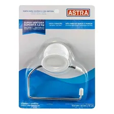 Porta Papel Higiênico C/ Ventosa Astra Cor Branco Foto  mini 1
