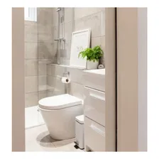 Porta Papel Higiênico Modelo Quadrado Com Dupla Fixação Cor Prateado Foto mini  2