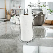 Porta Papel Toalha De Mesa Bancada Suporte Rolo Aramado Aço Foto mini 2