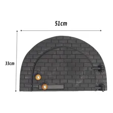 Porta Para Forno Modelo Iglu Pizza Ferro Fundido Foto mini  3
