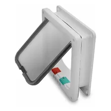 Porta Para Gatos Cachorro 4 Em 1 Pet Door 25x23cm Passagem Cor Branco Foto mini 4