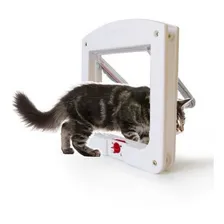 Porta Portinha De Passagem Pra Gato Cachorro 4 Em 1 Pet Cat Leva Pra Casa JBA-PORT-1 BSL1937 Branco Foto mini 3