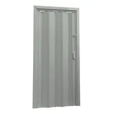 Porta Pvc Sanfonada 210cmx80cm Cinza Plasflex Foto  mini 1