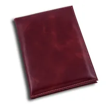 Porta Receituário Em Couro Legítimo Vinho Cor Outro Foto mini  3