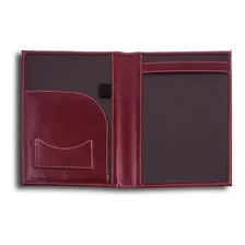 Porta Receituário Em Couro Legítimo Vinho Cor Outro Foto mini  2
