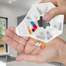 Porta Remédios Comprimidos Semanal Caixa Com 7 Divisórias Foto mini  2