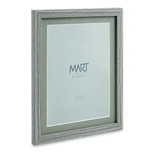 Porta Retrato Cinza Em Mdf Com Borda 20x25 - Mart Foto mini 1