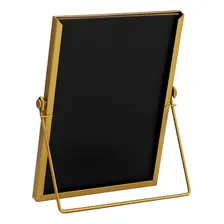 Porta Retrato Metal Dourado Lisa Foto mini  3