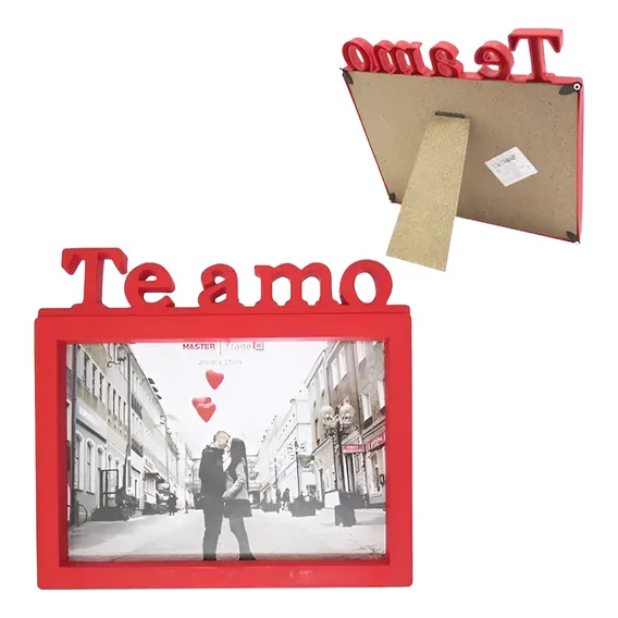 Porta Retrato Te Amo 10x15 Namorados Casamento Esposa Mãe Foto 1