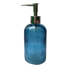 Porta Sabonete Líquido Dispenser 450ml Vidro - Saboneteira Cor Azul Foto mini 3