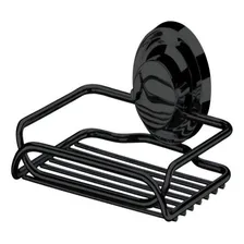 Porta Sabonete Preto Onix Saboneteira Com Ventosa 4053ox Foto  mini 1