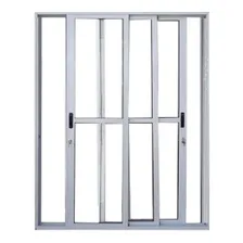 Porta sacada aluminio L25 3f 2.10x2m cor branco Foto mini 1