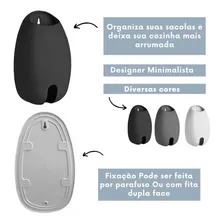 Porta Saco Ou Dispenser Para Sacolas Puxa Saco Parede Cor Branco Foto mini  2