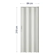 Porta Sanfonada Pvc Com Trinco Bcf Branco Giwt Foto mini  3