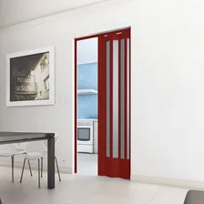 Porta Sanfonada Pvc Plastporta 210x72cm Translucida Bcf Wt Foto mini  2