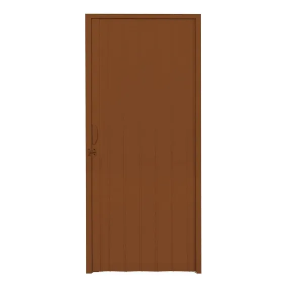 Porta Sanfonada Pvc Polifort 210cmx100cm Mogno F Cor Madeira Foto 1