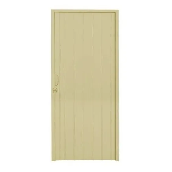 Porta Sanfonada Pvc Polifort 210cmx60cm Bege Bdwt Foto 1