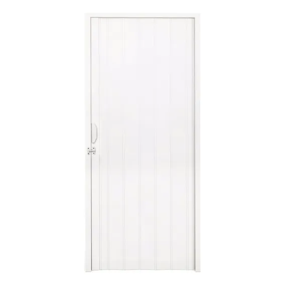 Porta Sanfonada Pvc Polifort 210cmx60cm Branco Neve H Cor Branco-neve Foto 1