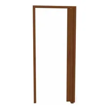 Porta Sanfonada Pvc Polifort 210cmx60cm Mogno Bwt Foto mini 3