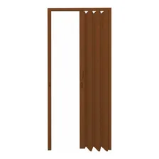 Porta Sanfonada Pvc Polifort 210cmx70cm Mogno Cwt Cor Madeira Foto mini 2