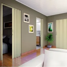 Porta Sanfonada Pvc Polifort 210cmx80cm Bege Bfwt Foto mini 4