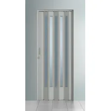 Porta Sanfonada Translucida Pvc Pecan 0,84 X 2,10 Cor Cinza Claro Foto mini 1