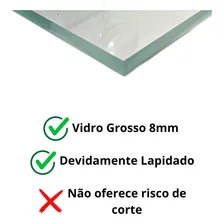 Porta Shampoo 10x40 Vidro Incolor Balibox Foto mini  3