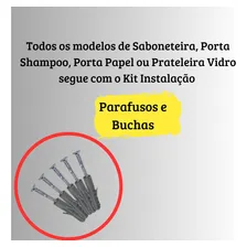 Porta Shampoo 10x40 Vidro Incolor Balibox Foto mini 4