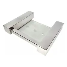 Porta Shampoo Aço Inox Com Base De Acrílico Foto mini  2